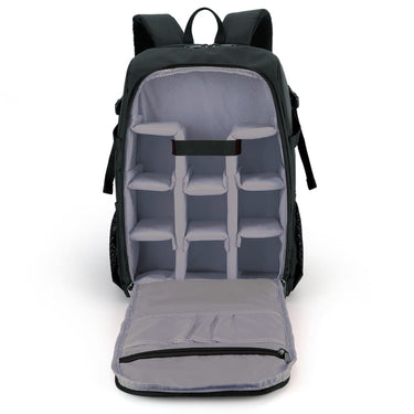 mochilas fotograficas grandes gris